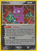 Sableye 10/100 Pokémon EX Crystal Guardians (2006) English card — catalogue reference