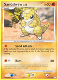 Sandshrew 96/123 Pokémon Mysterious Treasures (2007) English card — catalogue reference