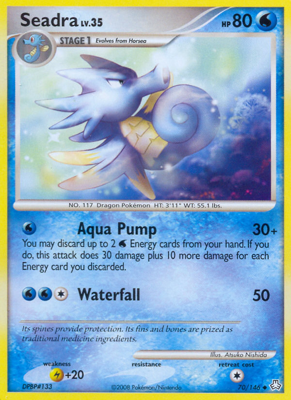 Seadra 70/146 Pokémon Legends Awakened (2008) English card — catalogue reference