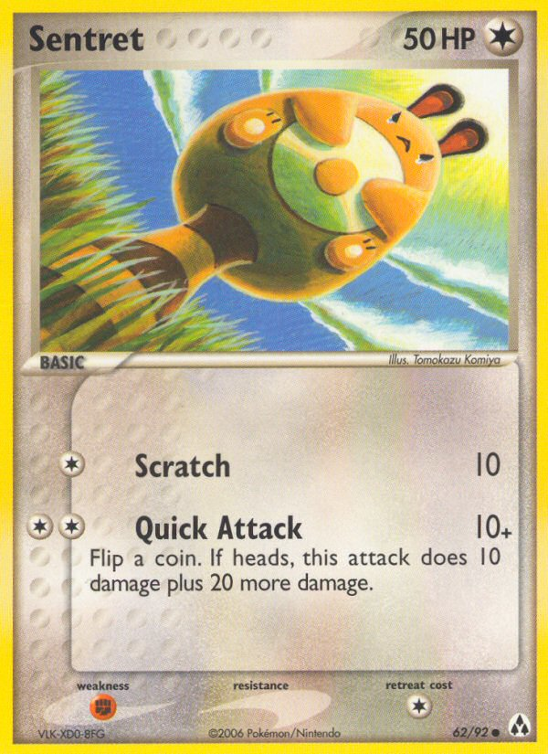 Sentret 62/92 Pokémon EX Legend Maker (2006) English card — catalogue reference