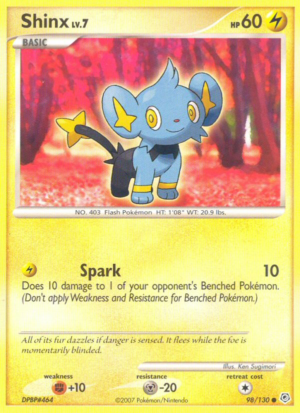 Shinx 98/130 Pokémon Diamond & Pearl (2007) English card — catalogue reference