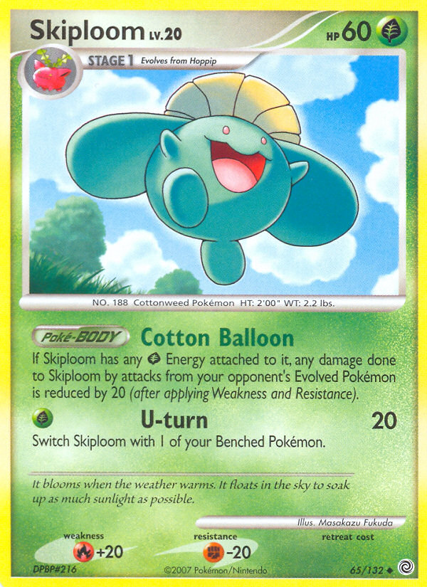 Skiploom 65/132 Pokémon Secret Wonders (2007) English card — catalogue reference