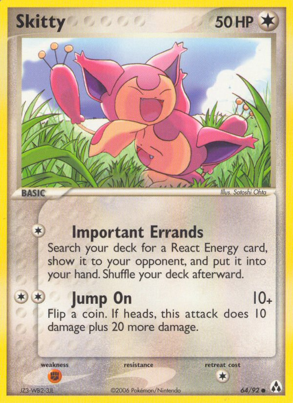 Skitty 64/92 Pokémon EX Legend Maker (2006) English card — catalogue reference