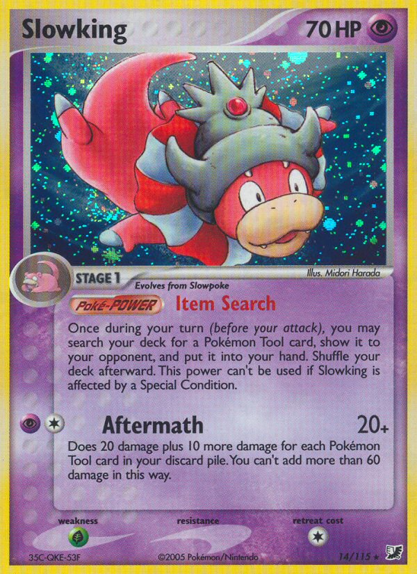 Slowking 14/115 Pokémon EX Unseen Forces (2005) English card — catalogue reference