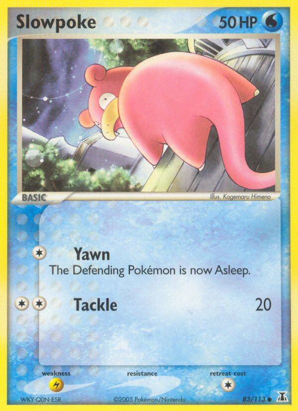 Slowpoke 83/113 Pokémon EX Delta Species (2005) English card — catalogue reference