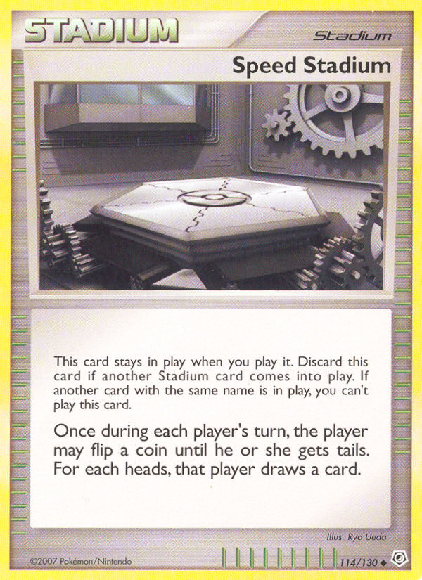 Speed Stadium 114/130 Pokémon Diamond & Pearl (2007) English card — catalogue reference
