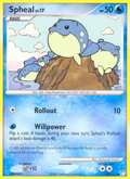 Spheal 102/123 Pokémon Mysterious Treasures (2007) English card — catalogue reference
