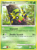 Spinarak 103/123 Pokémon Mysterious Treasures (2007) English card — catalogue reference