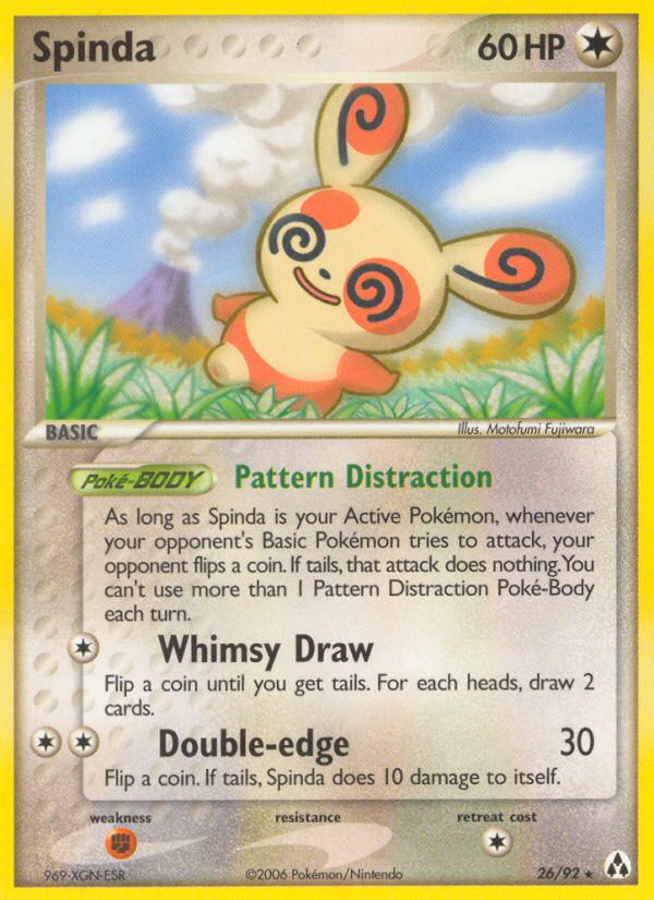 Spinda 26/92 Pokémon EX Legend Maker (2006) English card — catalogue reference