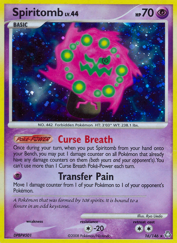 Spiritomb 16/146 Pokémon Legends Awakened (2008) English card — catalogue reference