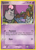 Spoink 62/100 Pokémon EX Crystal Guardians (2006) English card — catalogue reference