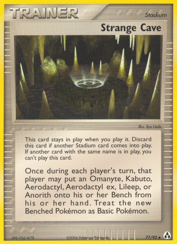 Strange Cave 77/92 Pokémon EX Legend Maker (2006) English card — catalogue reference