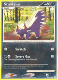 Stunky 102/130 Pokémon Diamond & Pearl (2007) English card — catalogue reference