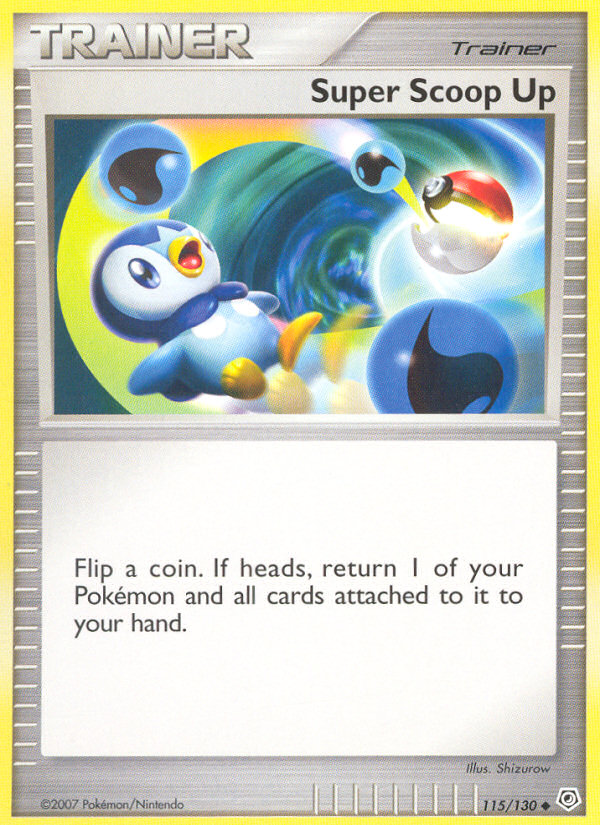 Super Scoop Up 115/130 Pokémon Diamond & Pearl (2007) English card — catalogue reference