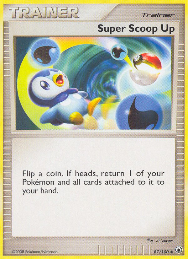 Super Scoop Up 87/100 Pokémon Majestic Dawn (2008) English card — catalogue reference