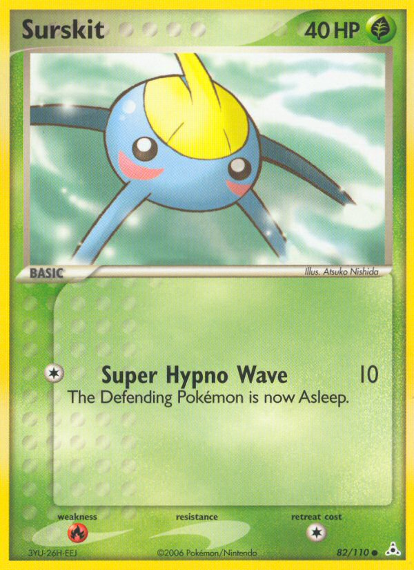 Surskit 82/110 Pokémon EX Holon Phantoms (2006) English card — catalogue reference