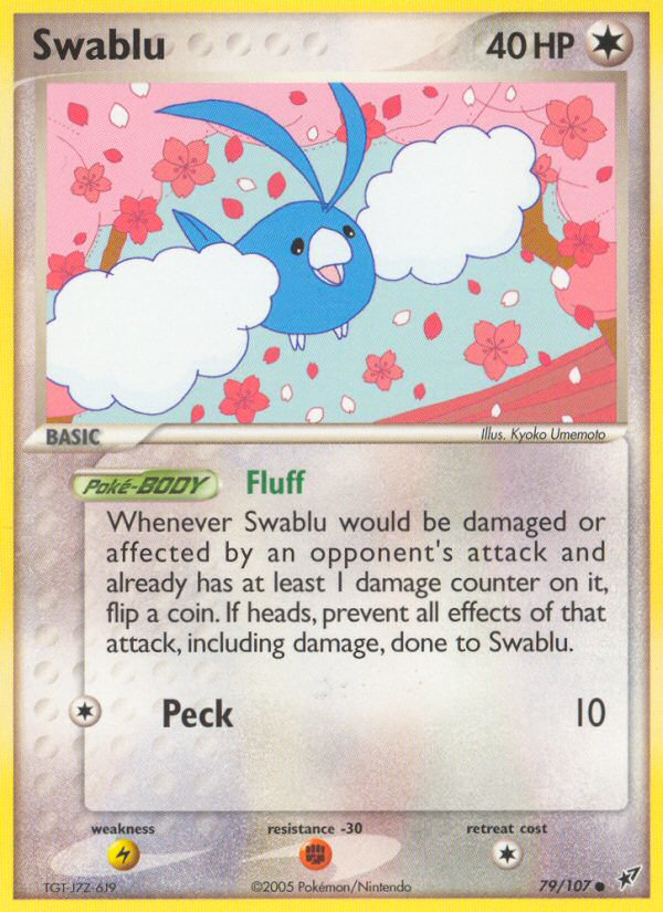 Swablu 79/107 Pokémon EX Deoxys (2005) English card — catalogue reference