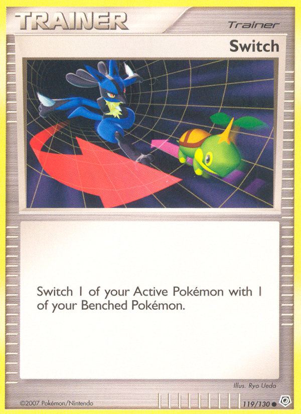 Switch 119/130 Pokémon Diamond & Pearl (2007) English card — catalogue reference
