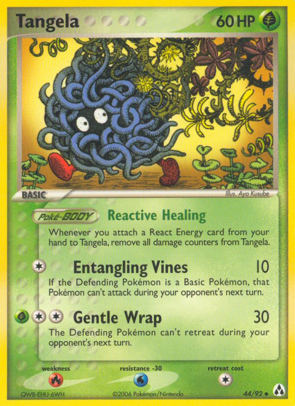 Tangela 44/92 Pokémon EX Legend Maker (2006) English card — catalogue reference