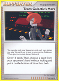 Team Galactic's Mars 126/132 Pokémon Secret Wonders (2007) English card — catalogue reference