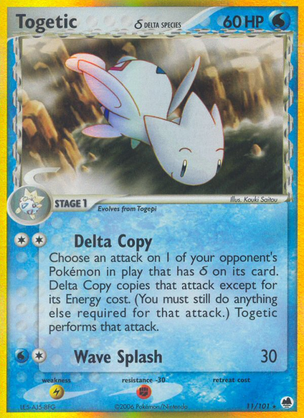 Togetic δ 11/101 Pokémon EX Dragon Frontiers (2006) English card — catalogue reference