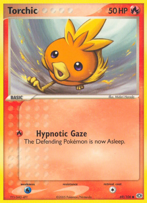 Torchic 69/106 Pokémon EX Emerald (2005) English card — catalogue reference