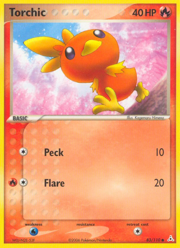 Torchic 83/110 Pokémon EX Holon Phantoms (2006) English card — catalogue reference