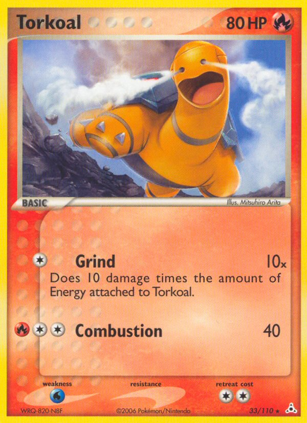 Torkoal 33/110 Pokémon EX Holon Phantoms (2006) English card — catalogue reference