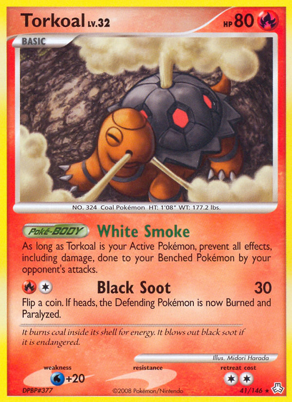 Torkoal 41/146 Pokémon Legends Awakened (2008) English card — catalogue reference
