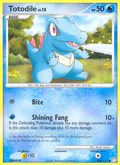 Totodile 106/123 Pokémon Mysterious Treasures (2007) English card — catalogue reference