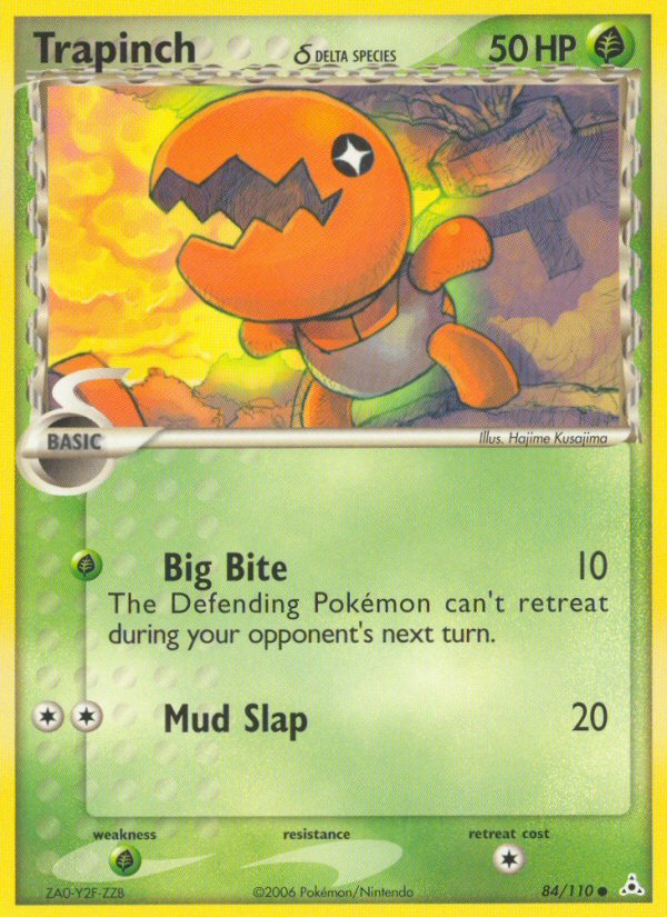 Trapinch δ 84/110 Pokémon EX Holon Phantoms (2006) English card — catalogue reference