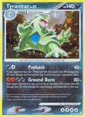 Tyranitar 17/123 Pokémon Mysterious Treasures (2007) English card — catalogue reference