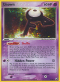 Unown F F/28 Pokémon EX Unseen Forces (2005) English card — catalogue reference