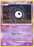 Unown [M] 66/123 Pokémon Mysterious Treasures (2007) English card — catalogue reference