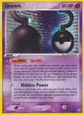 Unown ? ?/28 Pokémon EX Unseen Forces (2005) English card — catalogue reference