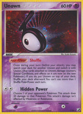 Unown T T/28 Pokémon EX Unseen Forces (2005) English card — catalogue reference