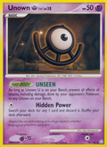 Unown [U] 78/146 Pokémon Legends Awakened (2008) English card — catalogue reference