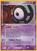 Unown U U/28 Pokémon EX Unseen Forces (2005) English card — catalogue reference