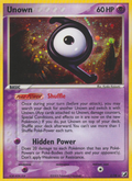 Unown Z Z/28 Pokémon EX Unseen Forces (2005) English card — catalogue reference