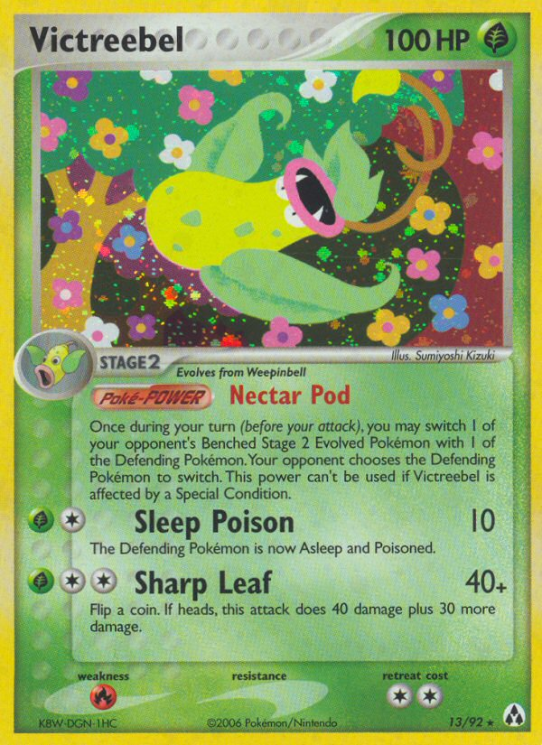 Victreebel 13/92 Pokémon EX Legend Maker (2006) English card — catalogue reference