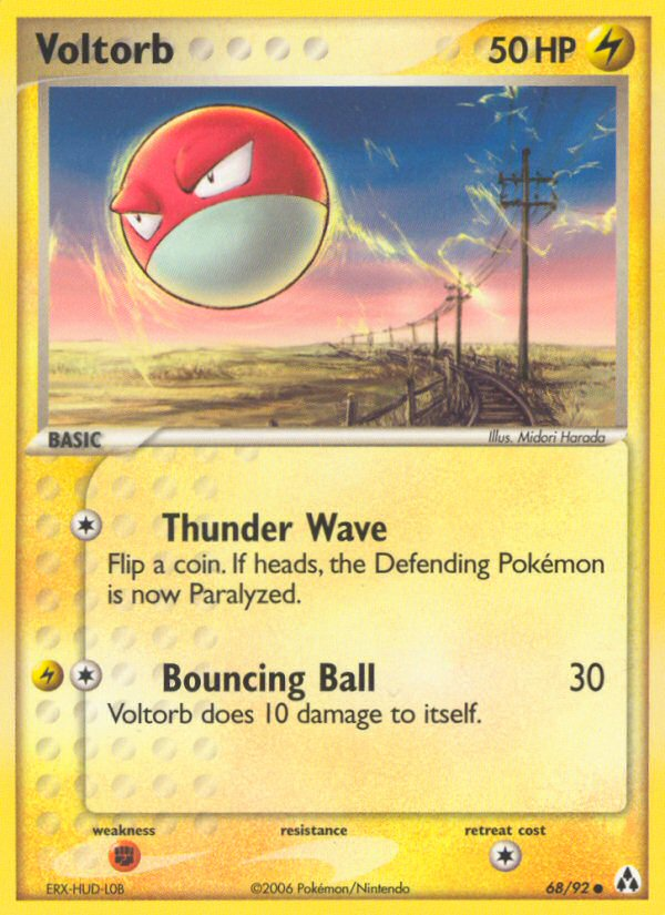 Voltorb 68/92 Pokémon EX Legend Maker (2006) English card — catalogue reference