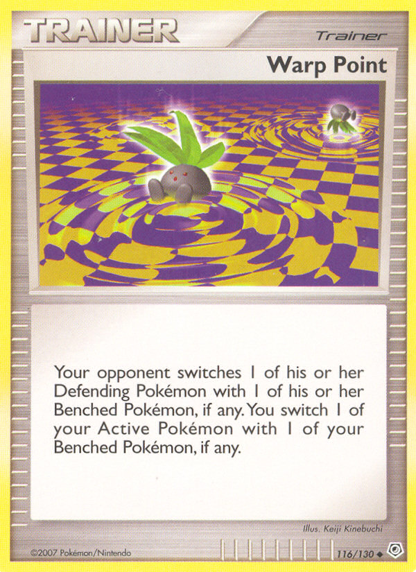 Warp Point 116/130 Pokémon Diamond & Pearl (2007) English card — catalogue reference