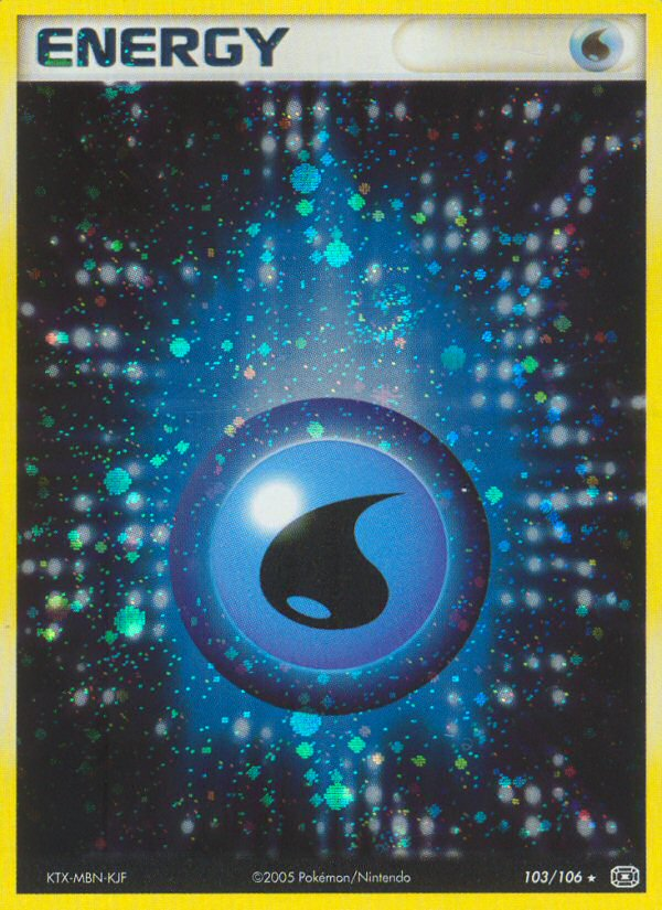 Water Energy 103/106 Pokémon EX Emerald (2005) English card — catalogue reference