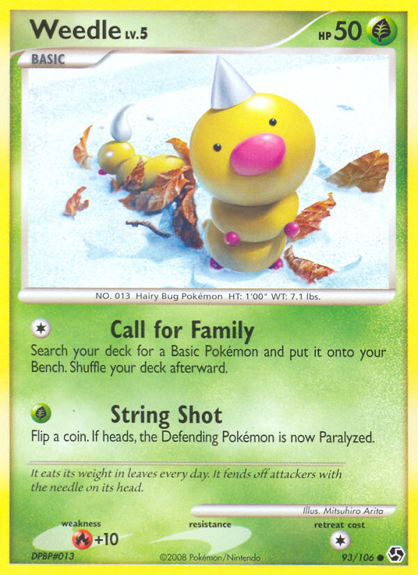 Weedle 93/106 Pokémon Great Encounters (2008) English card — catalogue reference
