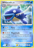 Whiscash 40/123 Pokémon Mysterious Treasures (2007) English card — catalogue reference