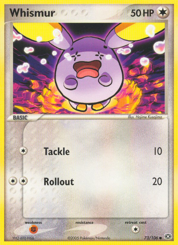 Whismur 73/106 Pokémon EX Emerald (2005) English card — catalogue reference