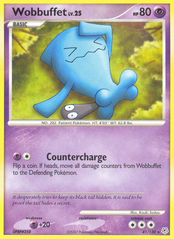 Wobbuffet 41/130 Pokémon Diamond & Pearl (2007) English card — catalogue reference