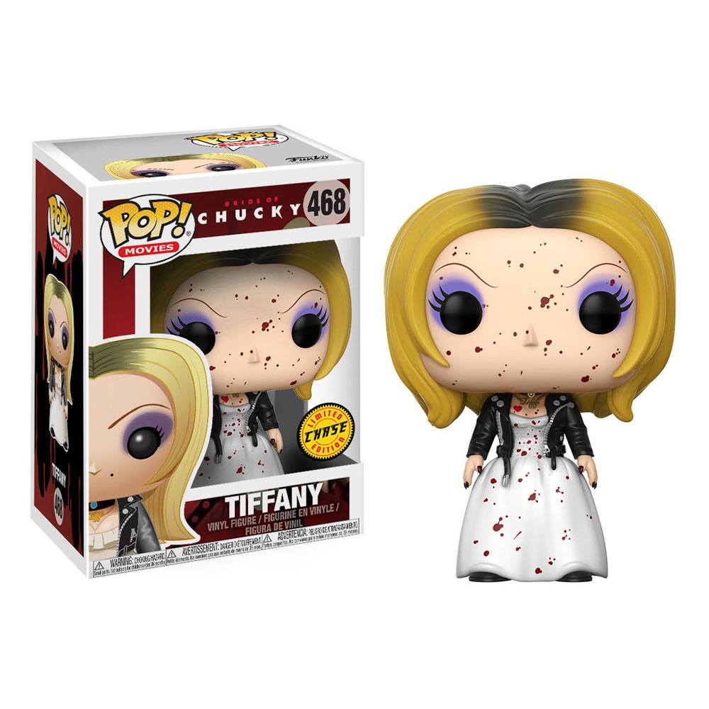 Funko Pop! Tiffany figure from Chucky with packaging on a white background