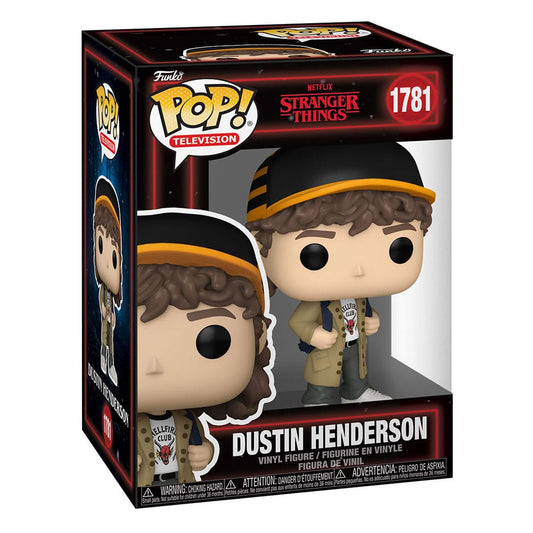 Funko Pop! vinyl figure packaging of Dustin Henderson from Stranger Things