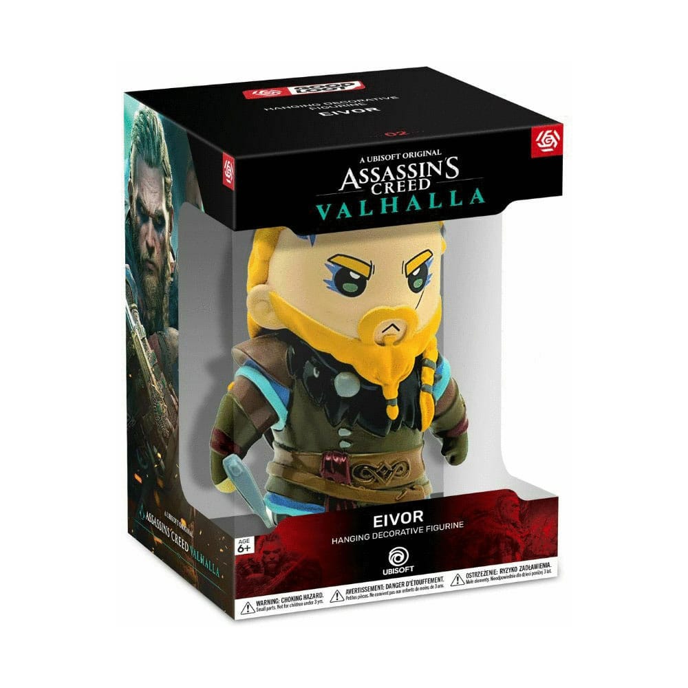 Assassin's Creed Valhalla Eivor figurine packaging on a white background